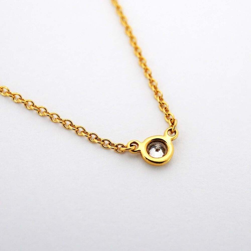 Tiffany & Co. By the Yard Necklace, 1PD (18K Yellow Gold) Diamond, Women's - Picture 2 of 6